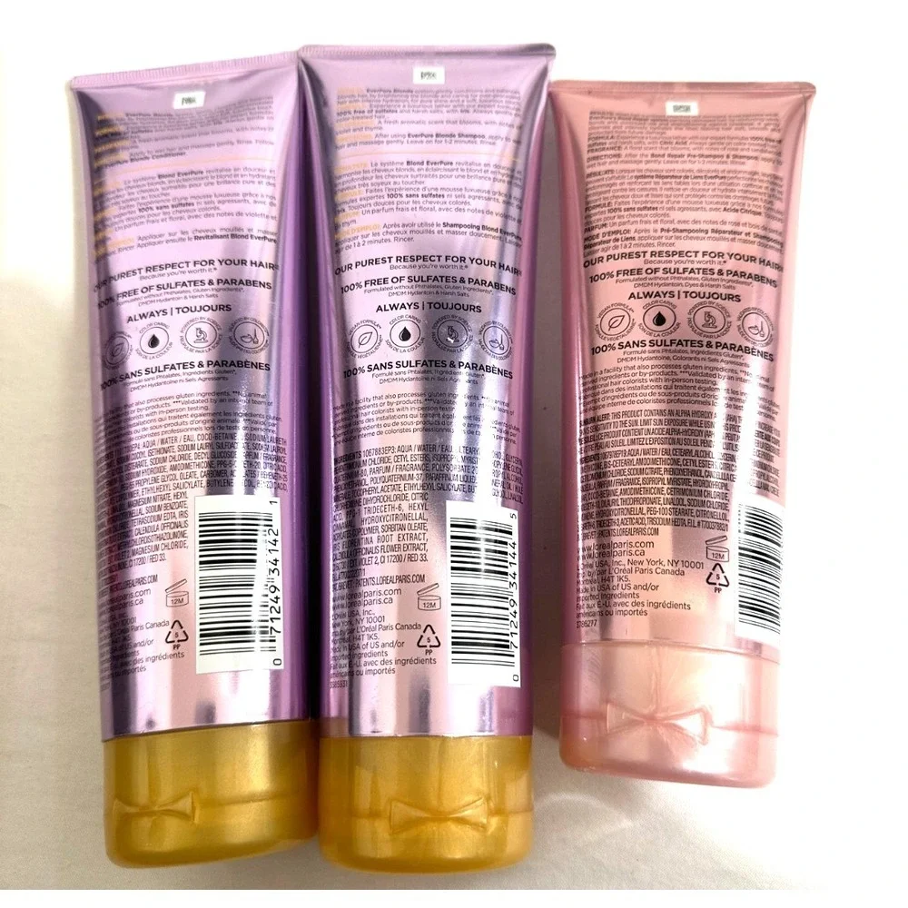 L'Oreal Paris Ever Pure Blond Shampoo & Conditioner + Bond Repair Conditioner